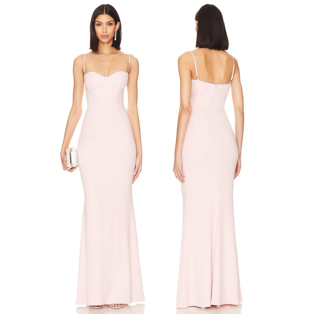 Katie May Yasmin Trumpet Gown Maxi Wedding Guest Formal Party Cocktail Prom M